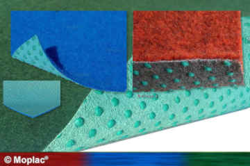 MOQUETTE PER ESTERNO - moquette per esterno blù, rossa, verde, grigia, bianca e nera  La moquette per esterno non rappresenta l'imitazione di un prato ma semplicemente una pavimentazione tessile (moquette) resistente all'acqua!