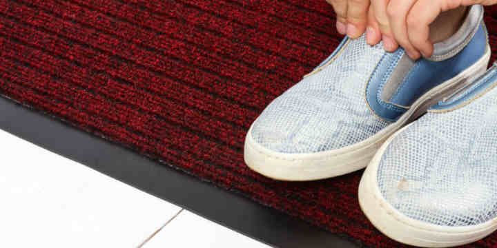 zerbino con bordi in PVC  